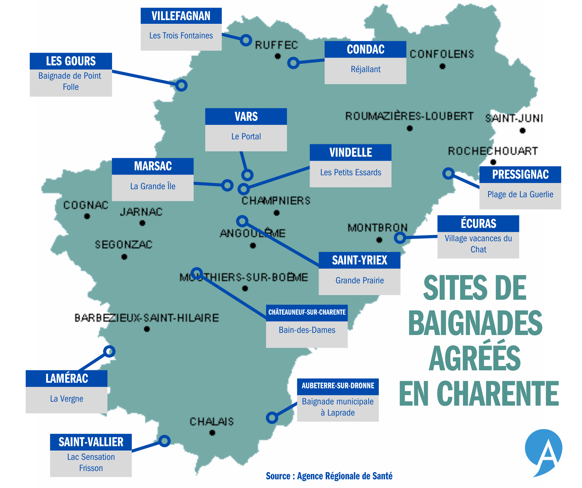 Baignade interdite à Angoulême dans le fleuve « La Charente »