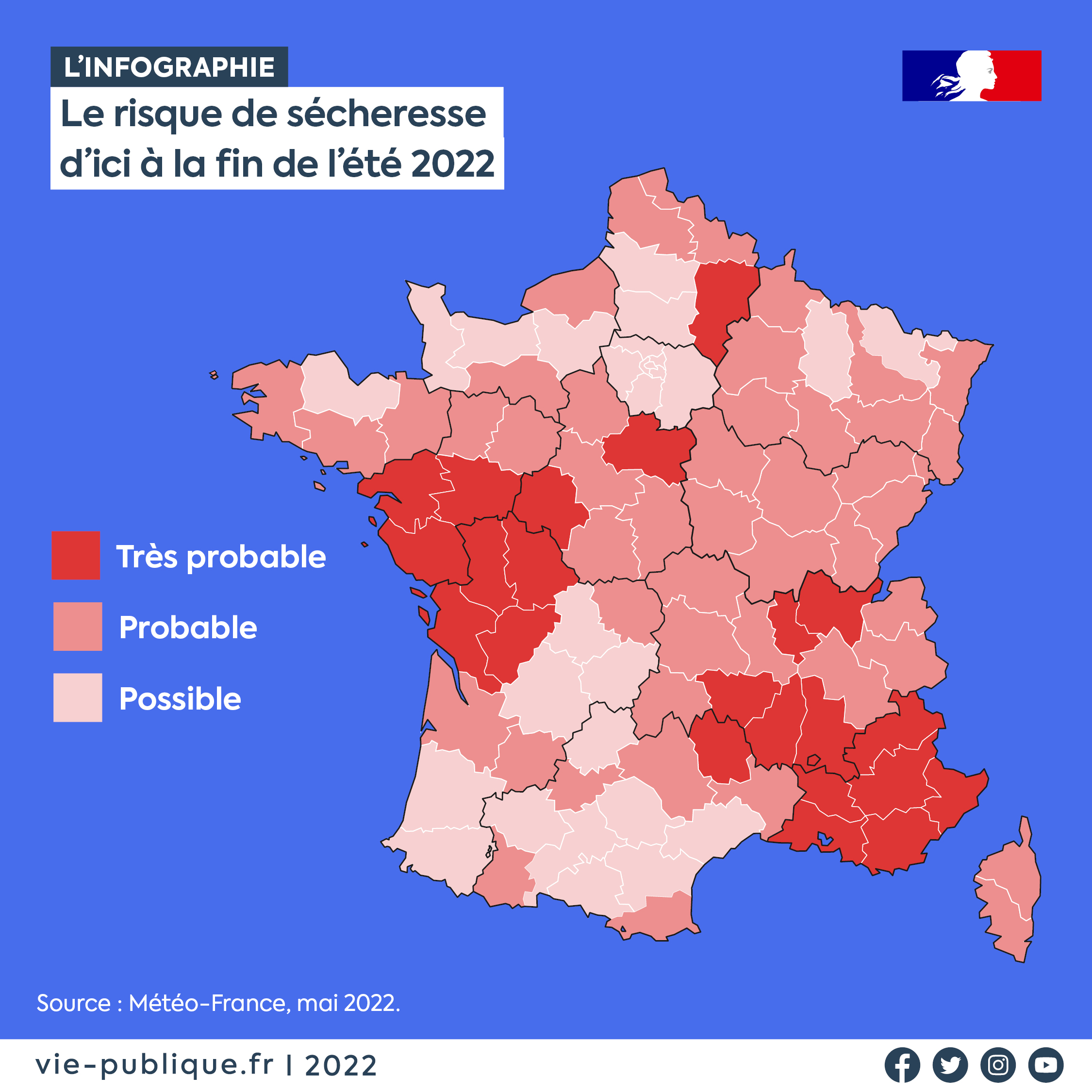 Quatre départements à sec en Nouvelle-Aquitaine